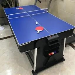 Mesa de sinuca e bilhar, 4 em 1 mesa multi jogo, Air Hockey, função de ping-pong, venda quente - Image 3