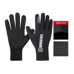 Luvas de roupa de mergulho de neoprene de 3 mm Luva de cinco dedos para homens e mulheres esportes aquáticos - Image 5