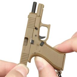 Chaveiro em forma de pistola, Modelo realista, Revista removível, Modelo de pistola miniatura, Pingente personalizado, 2024 - Image 4
