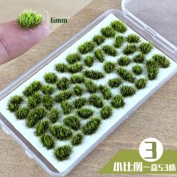 Miniatura Grama Cluster Modelo, Materiais Vegetais, ho Ferrovia, Construção, Jardim, Layout de Paisagem, Diorama Kits, DIY, 104Pcs, 53Pcs - Image 1