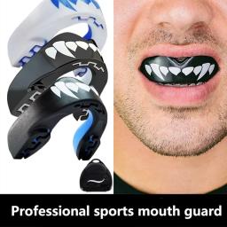 Dupla camada de boxe protetor bucal para adultos, protetor bucal 3D, dentes esportivos, tecnologia 3D, ajuste perfeito com estojo, ferver e morder a boca - Image 1