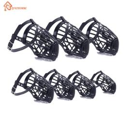 Cesta ajustável boca capa para cão, cão formação focinho, casca tampa, controle de mastigar, preto - Image 6