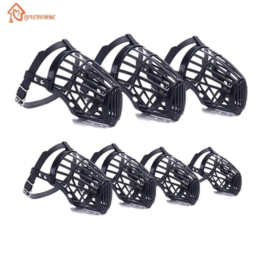Cesta ajustável boca capa para cão, cão formação focinho, casca tampa, controle de mastigar, preto - Image 1
