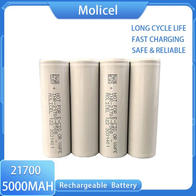 Marca original molicel INR21700-P50B 5000mah 50a bateria recarregável p50b 21700 baterias de íon-lítio série b células carregamento mais rápido