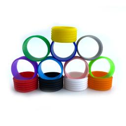 Raquete de tênis Selado Anel de Borracha, Alça Stretchable, Punho, Cinto Absorvente Sweat, Anel de Silicone Fixo, 8Pcs - Image 6