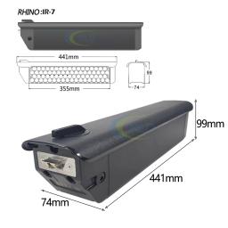 Reention E-bike Bateria Rhino-7 48V 52V 15Ah 17,5Ah Li-ion bateria para LX500 Tor Plus Mokwhee LX500 Tor Plus Series Bateria - Image 2