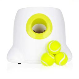 Automático Pet Ball Throwing Machine, Dog Training Brinquedos, Lançador de tênis, Lance Dispositivo, Seção de Emissão com 3 Bolas, 3 6 9m - Image 2