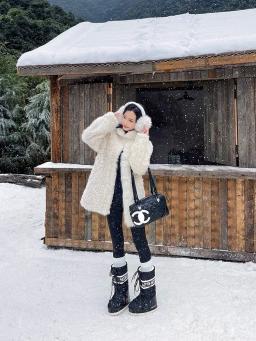 Botas de Neve de Inverno com Sola ssa, Cano Longo, Sapatos de Esqui Quentes Antiderrapantes, Botas de Neve Fenas 2025 ... - Image 4