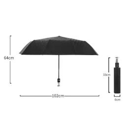 Automático Fold Parasol para Mercedes Benz BMW, Rolls Royce Logo, Auto Umbrella, adequado para adultos em dias chuvosos e ensolarados - Image 6