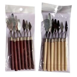 Faca de pintura a óleo artista artesanato espátula paleta faca raspador ferramentas de arte ferramenta de mistura de cores para - Image 1
