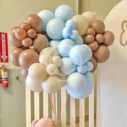 Carton Bear Latex Balloon Set, Decorações para festas de feliz aniversário temáticas do menino, Presentes DIY Suprimentos, Vintage, 32pcs - Image 4
