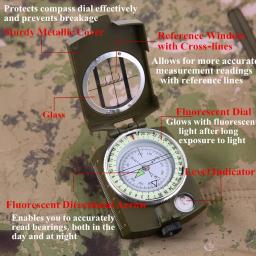Sportneer bússola caminhadas bússola navegação à prova dwaterproof água à prova de choque bússola militar para escalada ciclismo explorar geologia ao ar livre - Image 3