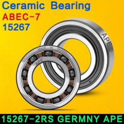 Rolamentos alemães ape 15267-2rs rolamento cerâmico híbrido 15*26*7mm, 1 peça ABEC-7 15267 rs rolamento de bicicleta, rolamento de bicicleta de montanha - Image 1