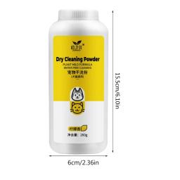 Shampoo em pó sem água para cães e gatos fragrâncias de longa duração cuidados de higiene C6UE - Image 6