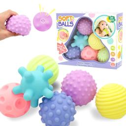 Bebê brinquedos mãos tocar bola sensorial brinquedo infantil chocalho massagem kawaii macio bola tátil desenvolvimento para bebês - Image 1