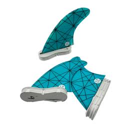 Prancha de surf UPSURF FCS 2 Fins Thruster Surf Fins G5/G7 Quilhas Fins Azul Médio/Grande - Image 4