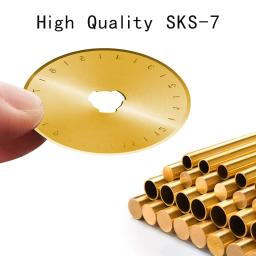 5/10pcs lâminas de corte rotativo de titânio 45mm lâminas de substituição de reposição com estojo para quilting scrapbooking artesanato de costura - Image 2