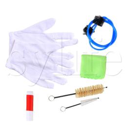 Kit de manutenção de limpeza de saxofone, 6 peças de pano com escova de lubrificante de cortiça - Image 3