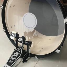 Auto-adesivo Almofadas de Pedal do Tambor, Protetora Drum Cabeça Reforço Adesivo, Drumhead Patch, Protetores de percussão, 2pcs - Image 1