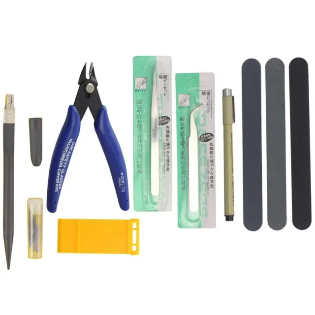 Kit Essencial de Ferramentas para Montagem e Reparação de Modelos Gundam