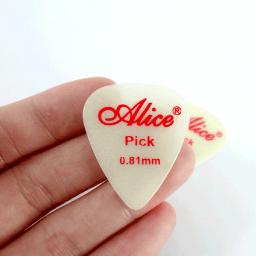 Alice-Palhetas de guitarra luminosas, Plectro fluorescente, Glow-in-the-Dark, 0,58, 0,71, 0,81, 0,96, 1,2, 1,5mm, 25mm x 30mm, 6 pcs - Image 3