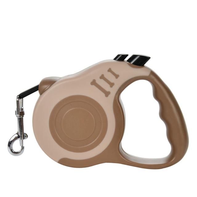 Trela Retrátil Automática de Nylon para Cães e Gatos - 3m e 5m para Pequenos, Médios e Grandes, Ideal para Caminhadas ao Ar Livre e para Raças como Bulldog e Chihuahua