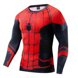 Calças justas de super-herói homem-aranha, Peter Parker, esportes fitness, camiseta de secagem rápida, tops de Halloween, carnaval cosplay - Image 2