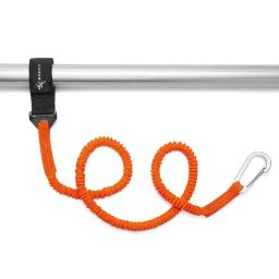 Elastic Kayak Paddle Leash Trela de prancha de surf Corda de surf Cana de pesca Cabo de cordão enrolado, Corda de gravata, Acessórios de barco a remo - Image 6