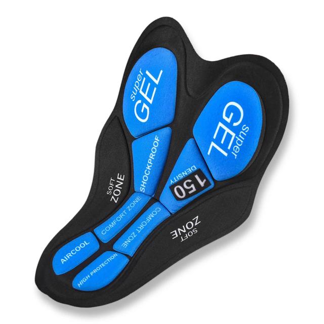 Calções de Ciclismo Confortáveis com Gel Acolchoado para Homens e Mulheres - Almofada com Absorção de Choque para Roupa Interior de Bicicleta