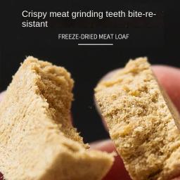 Gato do nervo liofilizado bolo de carne gato petiscos nutrição de engorda guelras em gatinho frango osso cru comida de gato alimento básico - Image 4
