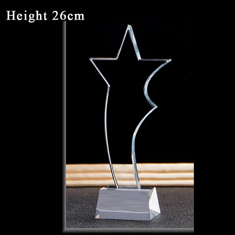 Troféu De Cristal Personalizado Decoração De Casa Prêmio Personalizado Criativo, Medalha Excelente Pessoal, Gravura De Jateamento De Areia, Lembrança De Reunião - Image 1