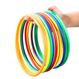 10 pçs grande anel de plástico multicolorido jogar aros playground carnaval jogos ao ar livre para crianças pai criança interação círculo - Image 6