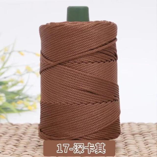 Fio de Fibra de Seda de Gelo para Crochê: Ideal para Chapéus, Bolsas e Acessórios Artesanais, 3mm