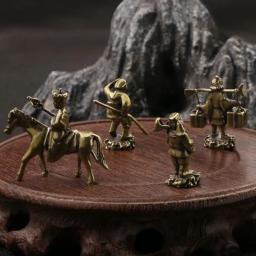Miniaturas de Caráter Mitológico de Sun Wukong, Viagem ao Oeste, Mini Estátuas de Cobre, Cultura Tradicional Chinesa - Image 2