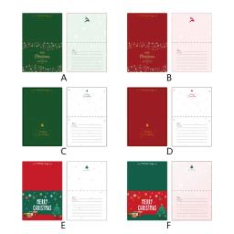 2022 novos cartões de natal cartões de felicitações cartões postais convites com envelope presente de festa de ano novo - Image 2