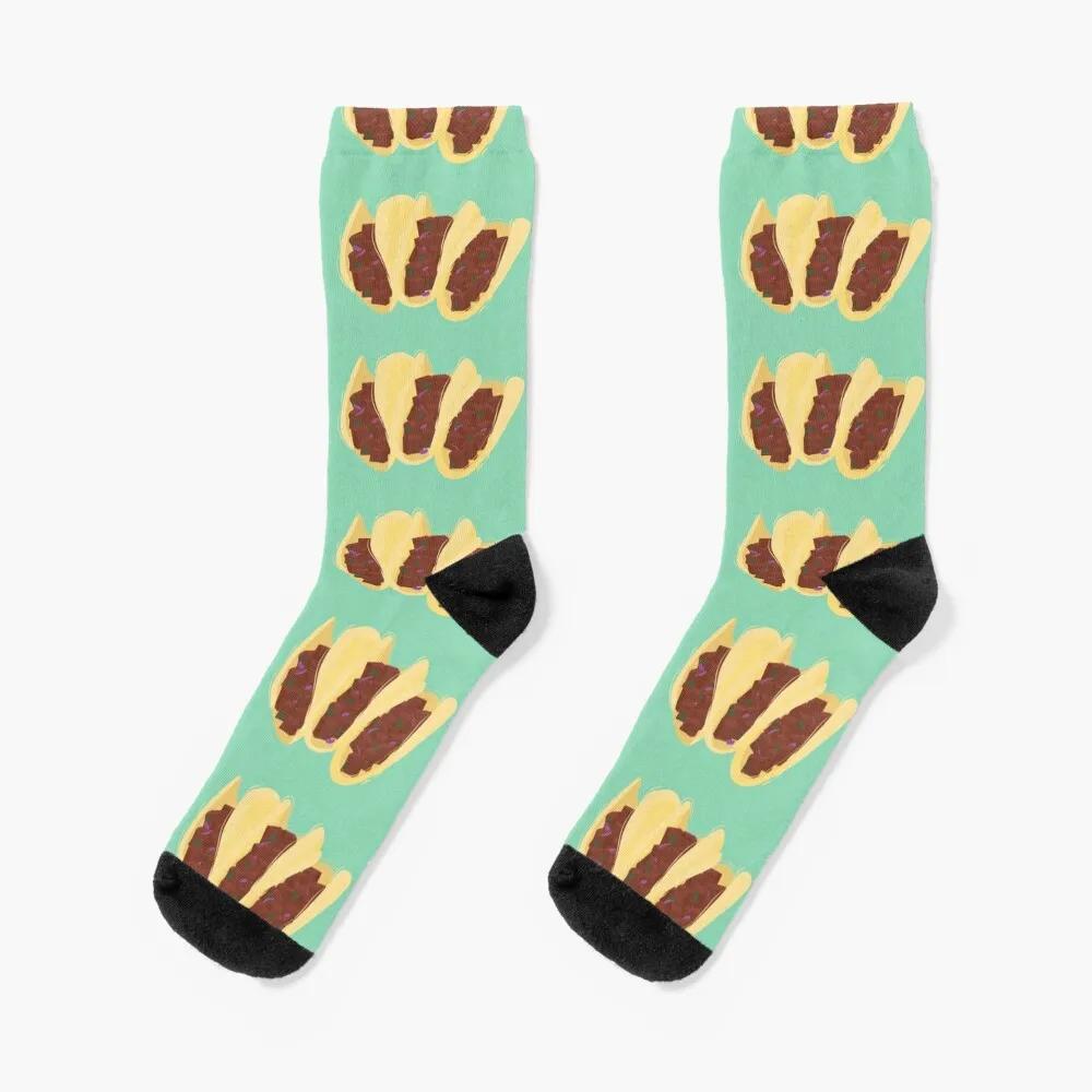 Meias antiderrapantes de tacos masculinas, Meias engraçadas do futebol das meninas, Idéias do presente do Valentine - Image 1