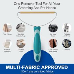 Removedor de cabelo para limpeza profunda Lint, Pet Fur Removal Tool, raspador portátil, hairball shaver, tapete e sofá, cão e gato cabelo - Image 6