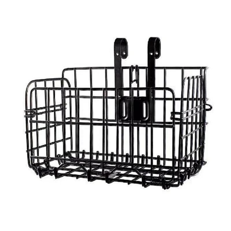 Cesta de bicicleta traseira destacável com gancho, Cesta dianteira, Mountain Bike com guidão bold - Image 1