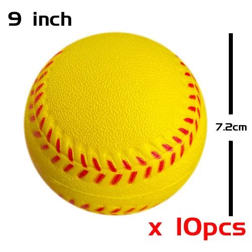 Bolas de Beisebol de Segurança PU para Iniciantes e Crianças - Kit com 10 Peças para Treinamento Jovem
