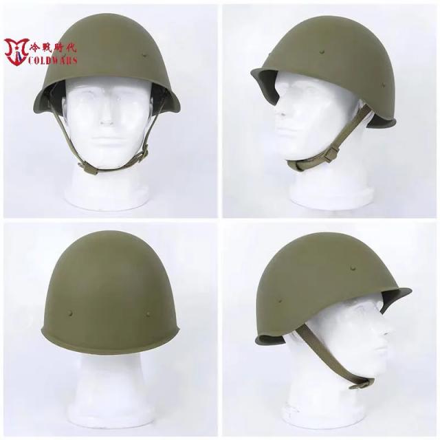 Acessórios de Cosplay de Soldado Russo com Capacete Tático SSh-40 da Era Soviética