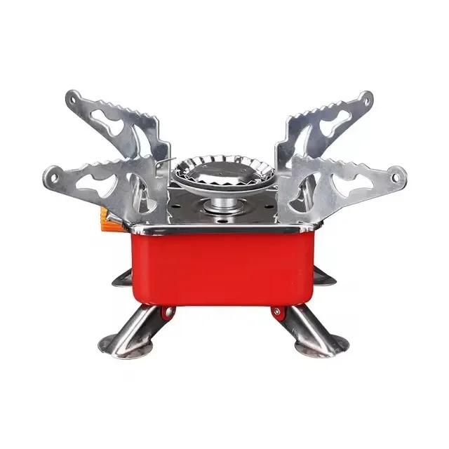 Fogão de tanque de gás ao ar livre dobrável Windproof, fogão portátil para acampar, caminhadas, piquenique, queimador de acampamento, novo - Image 1
