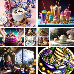 Comida café bolo diy pintura por números kit completo tintas acrílicas 50*70 pintura em tela pinturas decorativas artesanato para adultos - Image 1