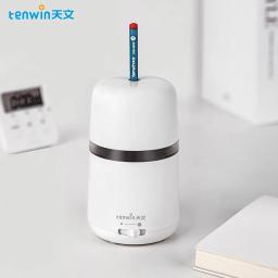 Tenwin apontador de lápis elétrico totalmente automático para lápis de 6-8mm material de papelaria para estudantes - Image 1