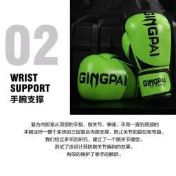Luvas de boxe de couro para adultos, alta qualidade, Muay Thai Mitts, equipamento Sanda para mulheres e homens, MMA, 6 oz, 8 oz, 10 oz, 12oz - Image 3