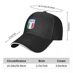 Boné de beisebol com logotipo Itália Football Team para homens e mulheres, chapéu cavalo Anime para crianças - Image 6