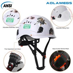 Capacete de segurança com adesivos dos desenhos animados, chapéu duro para escalada ao ar livre, proteção industrial, exploração de caverna de resgate - Image 4
