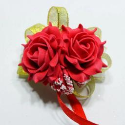 Pulso Corsage Ribbon Pulseira, flores rosas, dama de honra Wedding Party Decoration, Decoração nupcial - Image 6
