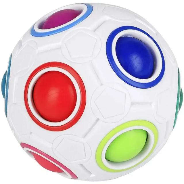 Rainbow Ball Quebra-Cabeça Bola Mágica Alívio do Estresse 1 Unidade