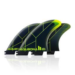 Conjunto de aletas de propulsor de prancha de surf, 3 aletas para estilo fc2, caixa de aleta reforçada com fibra de vidro, alto desempenho, tamanho l com chave de aleta e parafusos - Image 1