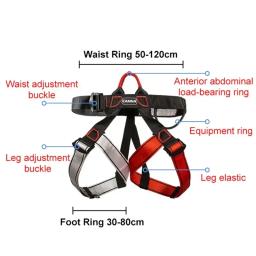 Cinto de segurança de três pontos anti-queda ajustável, Half-Body Harness para atividades ao ar livre, Mountain Work Altitude Escalada - Image 5